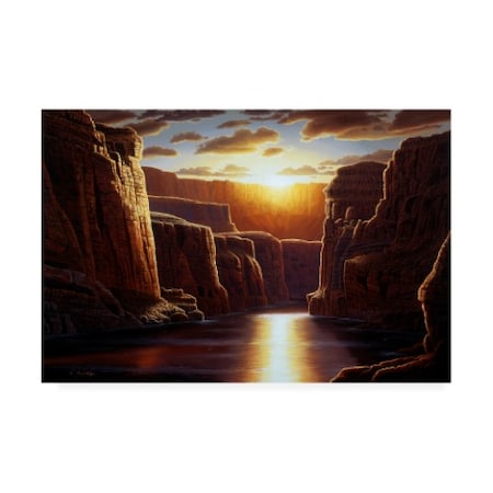 R W Hedge 'Grand Sunrise' Canvas Art,22x32